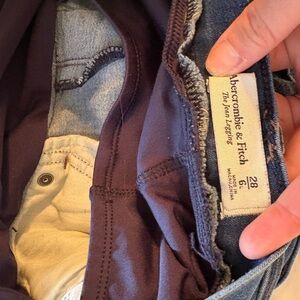 Abercrombie & Fitch Women's Skinny Jeans - Dark Blue